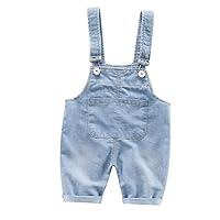 Brushed Sweatpants Pants Kids Jean Solid Trousers Baby Girl Denim Boy Suspender Warm Clothes for Baby Boy
