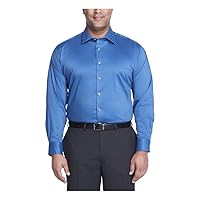 Van Heusen Men's Big FIT Dress Shirt Ultra Wrinkle Free Flex Collar Stretch (Big and Tall)