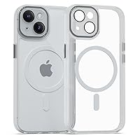 for iPhone 15 Case, Strong Magnetic Compatible with MagSafe, Camera Lens Full Cover Case, Translucent