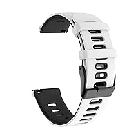 20mm Smart Watch Bands Bracelet for Huawei Watch Honor Magic2 GT2 GT3 GT 3 42mm Wrist Straps Watchbands Silicone Belt Correa (Color : White Black, Size : for GT 2 42mm)
