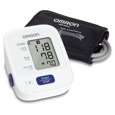 Bronze Blood Pressure Monitor, Upper Arm Cuff, Digital Blood Pressure Machine, Stores Up To 14 Readings