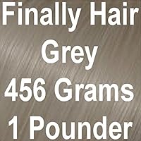 GREY GRAY Finally Hair Hair Fiber Refill 456 Grams Full Pounder For Hair Loss Concealing by Finally Hair