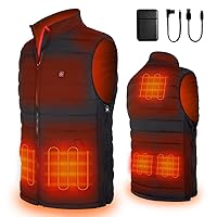 Heated Vest,Electric Lightweight Heated Vest For Men Women,Skating for Heated Jacket/Sweater/Thermal Underwear Battery