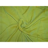 Iridescent Green x Yellow Two Tone Crinkle Chiffon 44