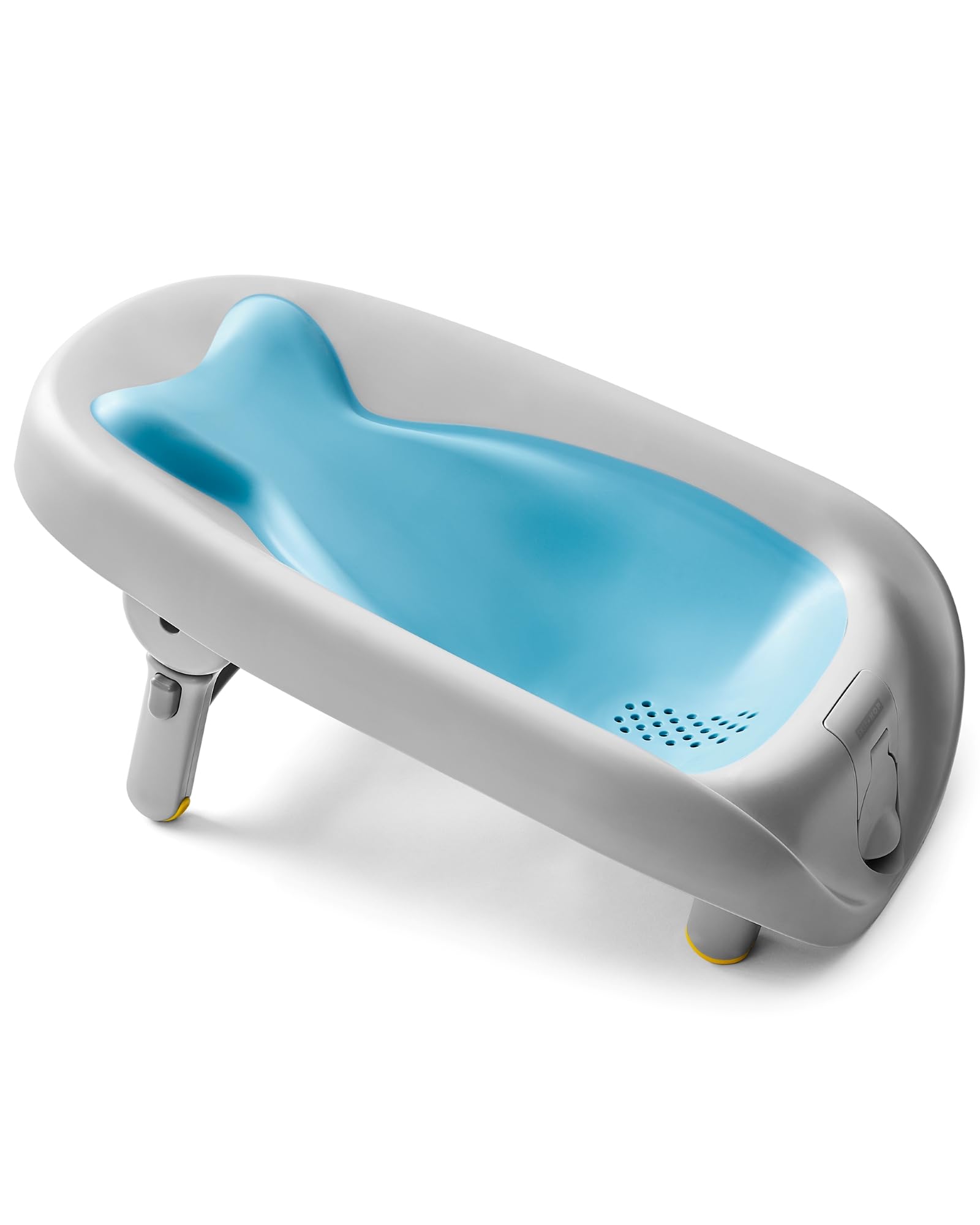 Skip Hop Baby Bath Tub, Moby Recline and Rinse & Baby Bath Rinse Cup, Moby Tear-Free Waterfall Rinser, Blue