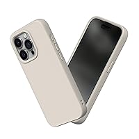 RhinoShield Case Compatible with [iPhone 15 Pro] | SolidSuit - Shock Absorbent Slim Design Protective Cover with Premium Matte Finish 3.5M / 11ft Drop Protection - Shell Beige