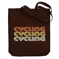 Cycling RETRO COLOR Canvas Tote Bag 10.5