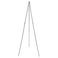 Quartet Instant Easel 63” Stand, Supports 5 lbs., Tripod Base, Powder Coated Steel Material, Collapsible, Black (29E)
