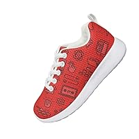 Children's Casual Shoes Boys and Girls Fashion Game Design Shoes Uppers Breathable Comfortable Sole Shock Absorbable Wear Resistant Casual Sports Shoes Indoor and Outdoor Sports