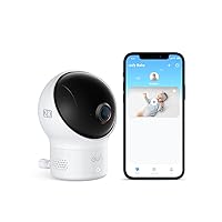 eufy Baby Wi-Fi Baby Monitor 2K with Noise Detection, Night Vision, Room Temperature Detection, Camera, Easy Setup, User-Friendly App, Requires 2.4GHz Wi-Fi