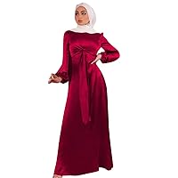 Muslim Kaftan Dresses for Women Long Sleeve Long Robes Islamic Arabic Abaya Hooded Dress Prayer Clothes
