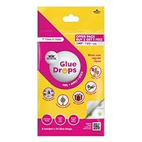 Fevicol Glue drops for instant and non messy, easy to use. Just Peel, Apply and Stick 3 + 1 free