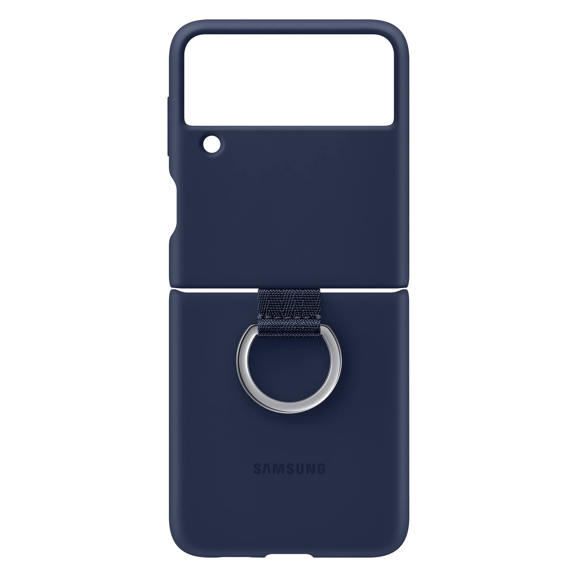 SAMSUNG Galaxy Z Flip3 Silicone Cover with Ring - Official Case - Navy