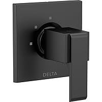 Delta Faucet Ara 3-Setting Shower Handle Diverter Trim Kit, Diverter Valve Trim Kit Black, 3 Way Shower Diverter, Delta Diverter Trim, Matte Black T11867-BL (Valve Not Included)