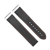 Ewatchparts 20-22mm Rubber Diver Strap Band Compatible with Omega Seamaster Planet Curved End + Clasp
