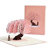 3D For Couple Peach Blossom Greeting Card Vlanetines Day Cards With Envelope For Wedding Birthday Anniversary Wife Husband Handmade Gift 3d Greeting Cards For All Occasions