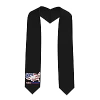 Wrestling American Flag Graduation Shawl Stole Class Of 2024