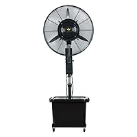 Fans,Pedestal Fan Cooling Misting Spray Humidifier, Cooling Fan for Air Circulation, 3 Speeds, Oscillating Quiet Electric Table Fans,Turbofan Air Circulator for Home/650Cm