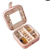 Jewelry box, small and jewelry packaging box, earring necklace, portable and large capacity