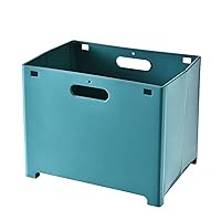 NA Folding Dirty Clothes Basket Household Floor Hanging Dirty Clothes Storage Basket Bathroom Multifunctional Sundries Dirty Clothes Basket Lake Blue