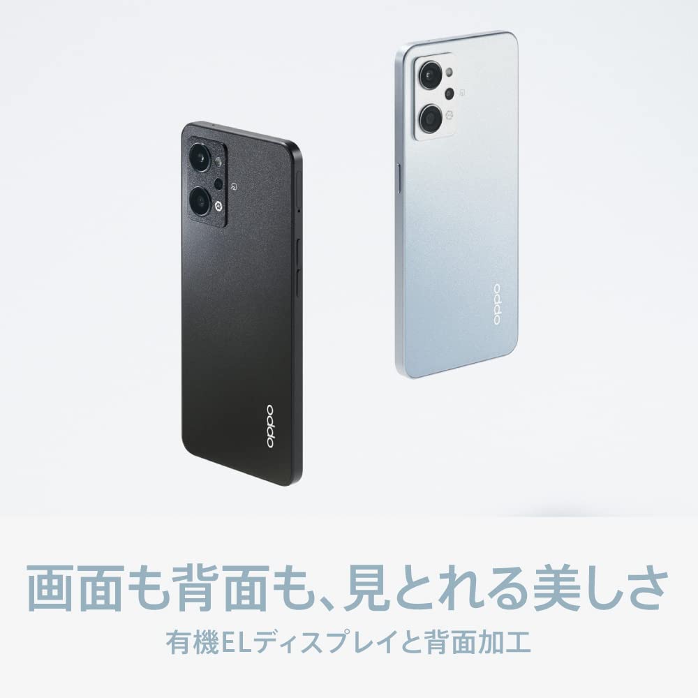 OPPO Reno7A CPH2353 docomo/au/SoftBank/Rakuten Mobile Line Compatible Smartphone 5G Sim-Free Starry Black (Renewed Products)