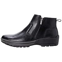 Propét Mens Brock Zippered Casual Boots Ankle - Black