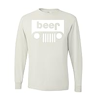 White- Beer Funny Drinking Mens Long Sleeves