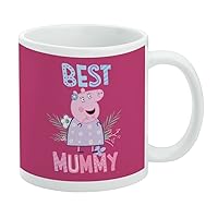 GRAPHICS & MORE Peppa Pig Best Mummy Ceramic Coffee Mug, Novelty Gift Mugs for Coffee, Tea and Hot Drinks, 11oz, White