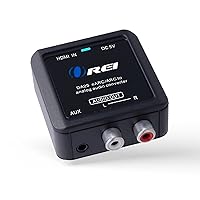 OREI HDMI (eARC & ARC) to RCA L/R Analog Audio Converter With 3.5mm Jack Support Headphone/Speaker Outputs - HDMI ARC to Analog Audio Converter.