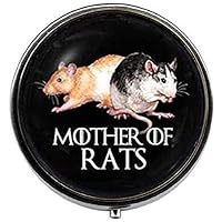 Beautiful Mother of Rats Pill Box Candy Box Glass Jewelry Cute Pet Lover Beautiful Gift Art Jewelry