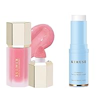 Soft Liquid Blush for Cheeks & Lightweight, Smooths, Long-Lasting Primer Face Makeup Blur Primer Stick