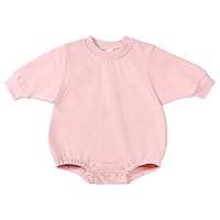 Toddler Newborn Infant Soild Outfits Girls Boys Sweatshirt Tops Romper Cute Clothes Girls Romper Size 8