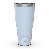 Tervis Traveler Powder Coated Stainless Steel Triple Walled Insulated Tumbler Travel Cup Keeps Drinks Cold & Hot, 30oz, Blue Moon