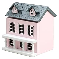 AirAds Dollhouse Miniature Wooden House (Price Each) (Pink)