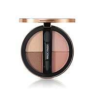 M. Asam MAGIC FINISH Eyeshadow Palette Satin Eyeshadow No. 3-4-in-1 make-up with hyaluronic acid, ultra fine pigments, satin finish & intense color, case with mirror & applicator, 4 x 0.08 Oz