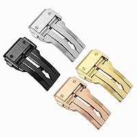 for Hublot Watch Strap 316L Stainless Steel Watch Buckle (Color : Gold, Size : 22mm)