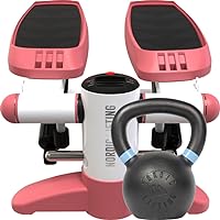 Mini Stepper - Pink Bundle with Kettlebell 26lb