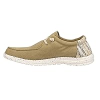 ROPER Mens Hang Loose Striped Slip On Casual Shoes - Beige
