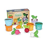 Learning Resources Hide and Seek Vegetable Garden - Eco Friendly Toddler Learning Toys, Preschool Toys for Kids Ages 18+ Months, Montessori Food Toys