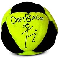 Dirtbag Footbag Classic Sand-Filled Hacky Sack Neon Yellow/Black