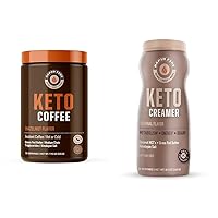 Ketogenic Coffee Mix with MCT Creamer, Supports Metabolism, Weight Loss, 15 Servings Coffee & 20 Servings Creamer