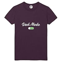 Dad Mode Toggled On Printed T-Shirt - Eggplant - 4XL