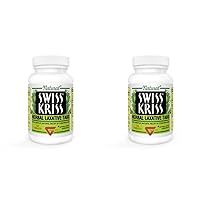Swiss Kriss Herbal Laxative Tablets, Gentle & Natural Laxatives for Constipation Relief for Adults & Children Over Age 6, Works in 6-12 Hours, Senna Laxative, 120 Tablets Total (Pack of 2)