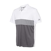 Mens Merch Block Sport Shirt (A236) - White/Grey, X-Large