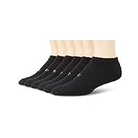Hanes Men's No Show Socks,12 pack, Black, Shoe size (6-12) Sock size:10-13