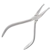 SurgicalOnline Dental Orthodontic Pliers 110 How Crown Straight Dental Instruments with Serrated Tips - Wire Bending, Arch Forming, Crown Gripper Premium Quality