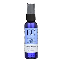 EO Organic Lavender Hand Sanitizer Spray, 2 Fl Oz (Pack of 6)