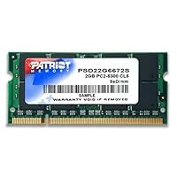 Patriot PSD22G6672S Signature PC2-5300 DDR2 667MHz 2GB SODIMM CAS 5 Module