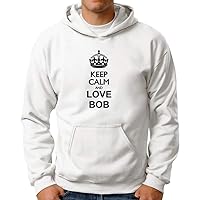 Personalized Keep Calm and Love Add Any Name Hoodie