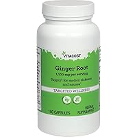 Vitacost Ginger Root -- 1100 mg per serving - 180 Capsules
